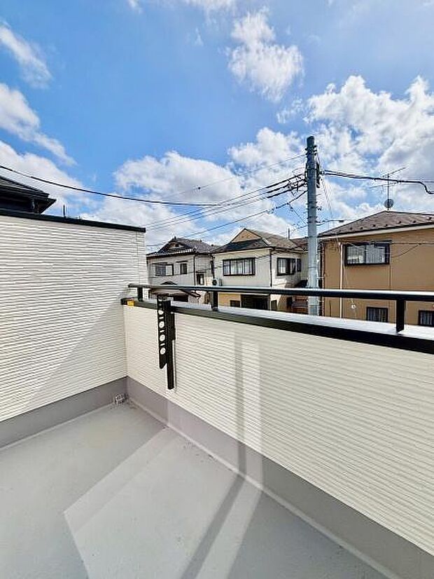 南西向きバルコニー