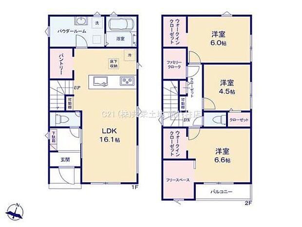 収納豊富な3LDK