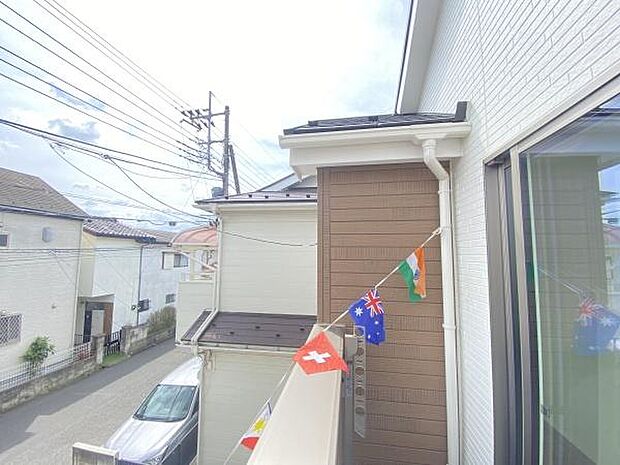 南東向きバルコニー
