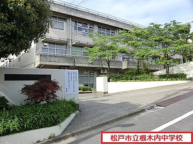松戸市立根木内中学校まで669m、松戸市立根木内中学校