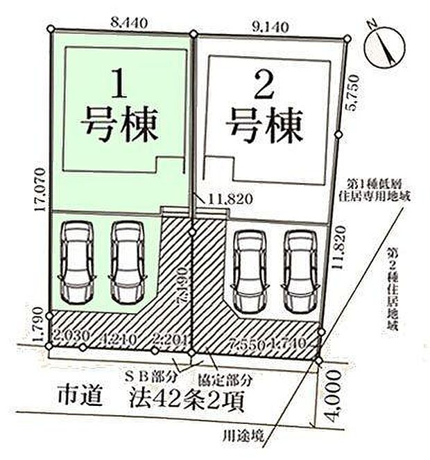 1号棟　カースペース2台可！