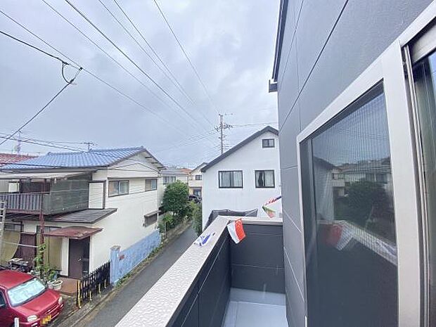 南西向きバルコニー
