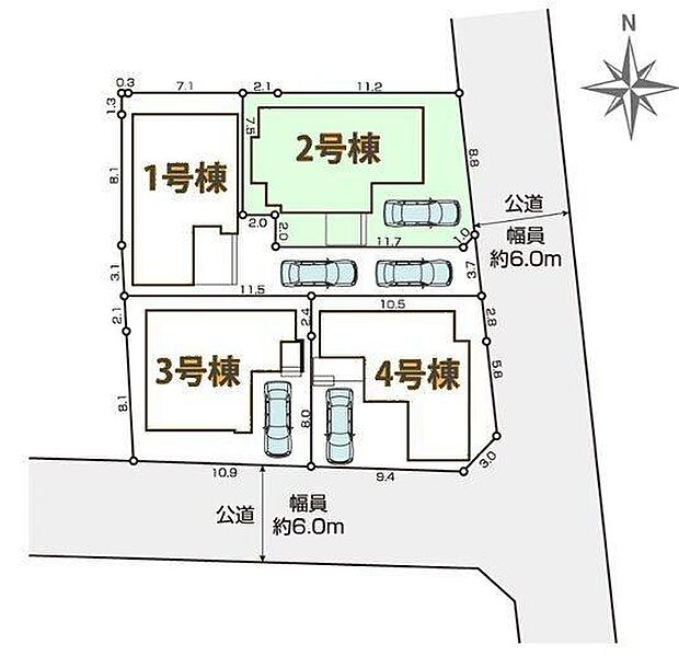 2号棟 カースペースあり