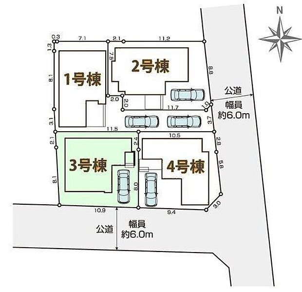 3号棟 カースペースあり