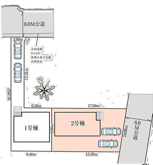 2号棟 カースペース2台可!