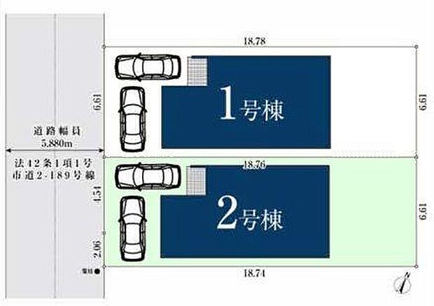 2号棟　カースペース2台可！