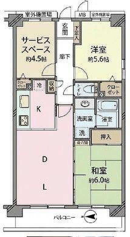 納戸付きの2SLDK!