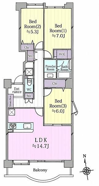 間取りを拡大表示