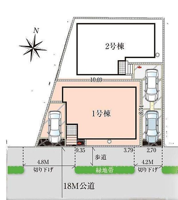 1号棟 カースペースあり
