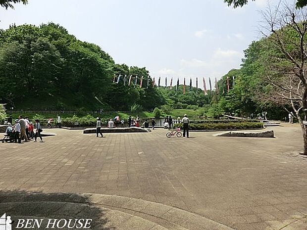 四季の森公園 徒歩14分。園内は美しく整備され、四季を通じて美しい花が溢れています。 1120m