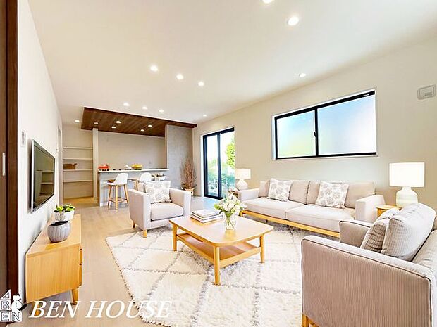 リビング・本画像はCGで作成しており、実際に現地に家具は置かれておりません。また、価格に家具は含まれておりません。