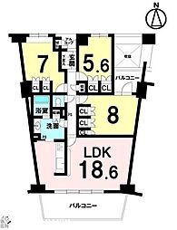 間取図画像 3LDK