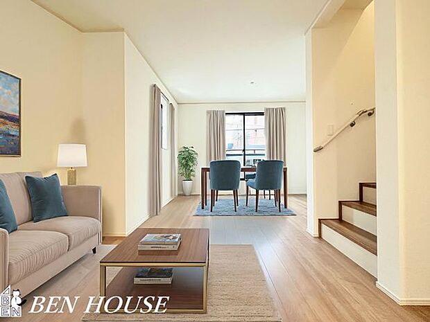 リビング・くつろぎやすい広さで、心がゆっくり休まります。・本画像はCGで作成しており、実際に現地に家具は置かれておりません。また、価格に家具は含まれておりません。