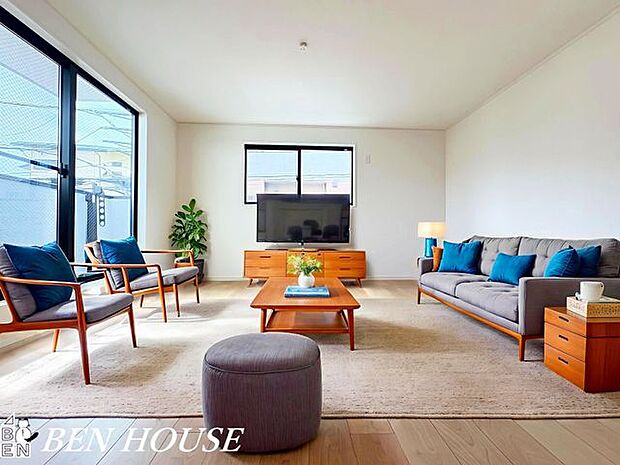 リビング・本画像はCGで作成しており、実際に現地に家具は置かれておりません。また、価格に家具は含まれておりません。