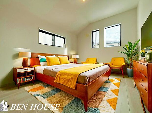 子供部屋・本画像はCGで作成しており、実際に現地に家具は置かれておりません。また、価格に家具は含まれておりません。