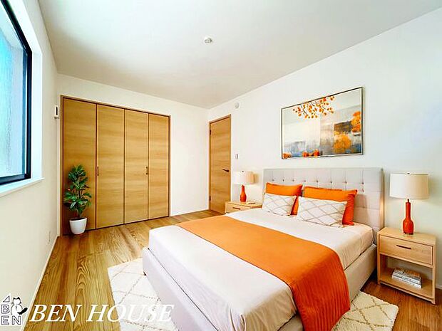 洋室・風通しの良い洋室が、心地よい睡眠環境をつくります。・本画像はCGで作成しており、実際に現地に家具は置かれておりません。また、価格に家具は含まれておりません。