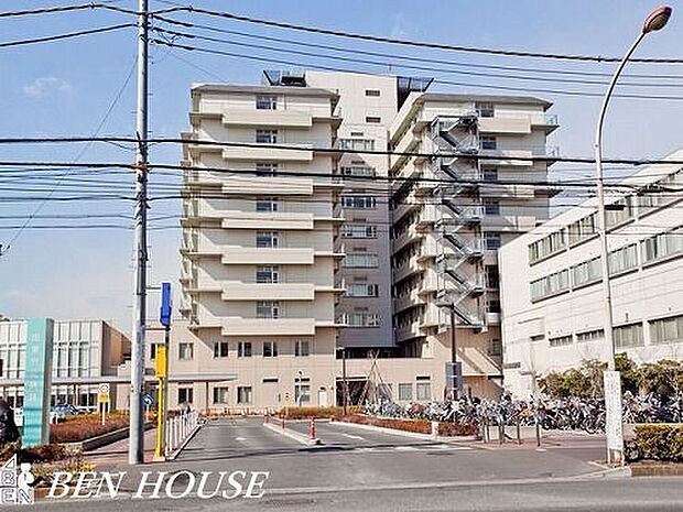 関東労災病院 徒歩16分。万が一際に必要になる病院。近所にあることで安心につながります。 1270m