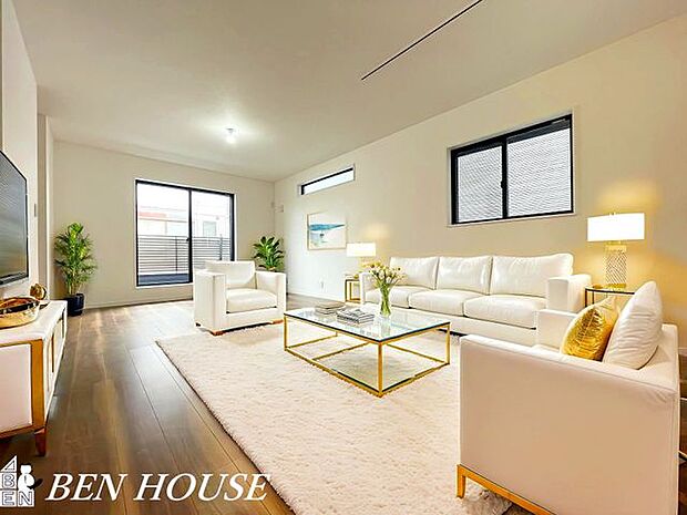 リビング・本画像はCGで作成しており、実際に現地に家具は置かれておりません。また、価格に家具は含まれておりません。