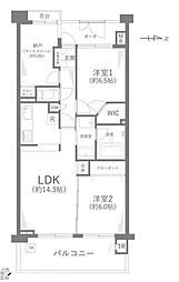 間取図画像 2SLDK
