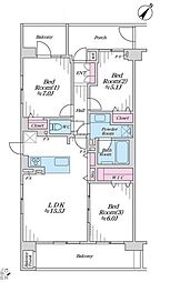 間取図画像 3LDK