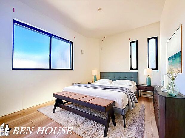 寝室・本画像はCGで作成しており、実際に現地に家具は置かれておりません。また、価格に家具は含まれておりません。