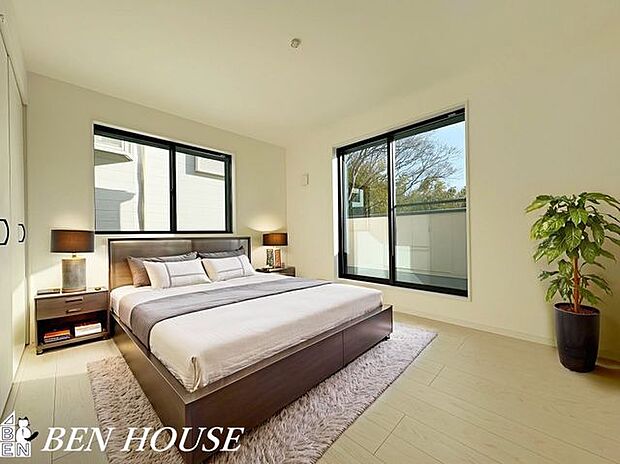 寝室・本画像はCGで作成しており、実際に現地に家具は置かれておりません。また、価格に家具は含まれておりません。