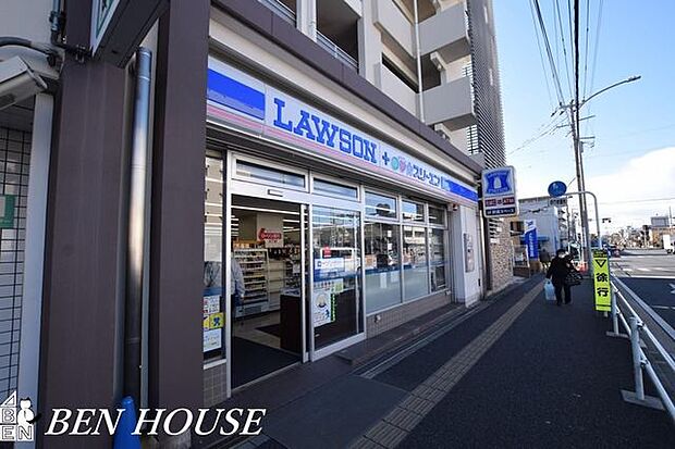 ローソン港北高田東一丁目店 徒歩11分。通勤後や家事の合間にも行きやすいコンビニです 860m