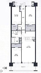 ザ・クレストシティパークコート 2SLDKの間取図画像