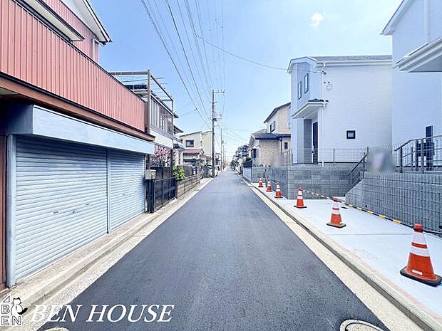 前面道路含む外観・周辺環境も気になるポイントです。落ち着いた住環境でのびのびと過ごせます!