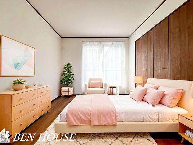 洋室・やさしい明るさが、朝を心地よく迎えます。・本画像はCGで作成しており、実際に現地に家具は置かれておりません。また、価格に家具は含まれておりません。