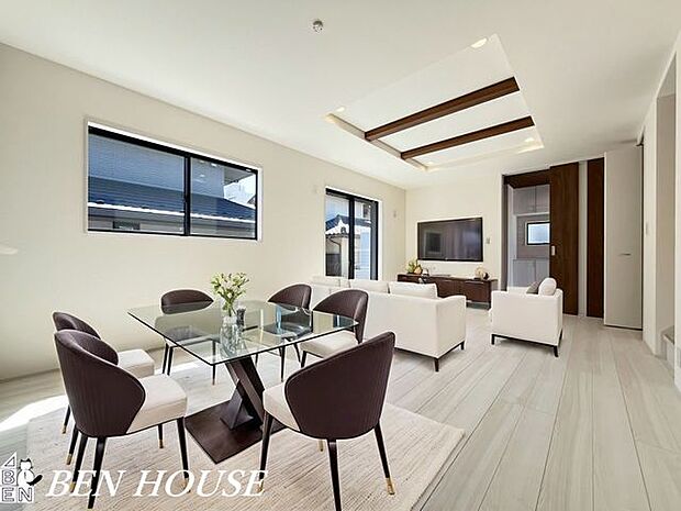 リビング・本画像はCGで作成しており、実際に現地に家具は置かれておりません。また、価格に家具は含まれておりません。