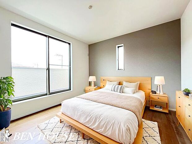 寝室・本画像はCGで作成しており、実際に現地に家具は置かれておりません。また、価格に家具は含まれておりません。