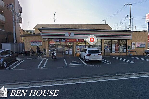 セブンイレブン川崎東有馬店 徒歩3分。お出かけ前やお帰りの立ち寄りにも便利なコンビニ。 180m