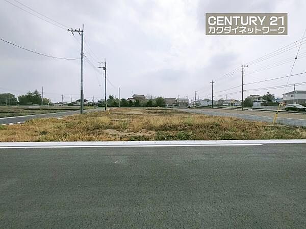90坪以上の広々敷地です。