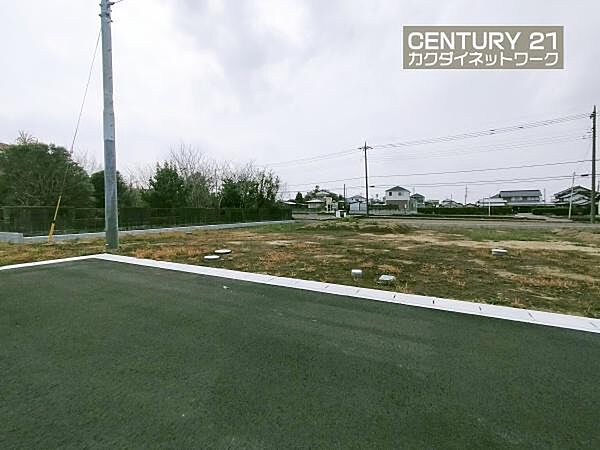 90坪以上の広々敷地です。