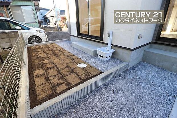 便利な外水栓つき。