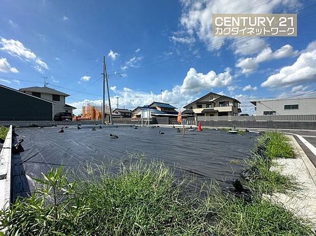 91.36坪の広々敷地です。