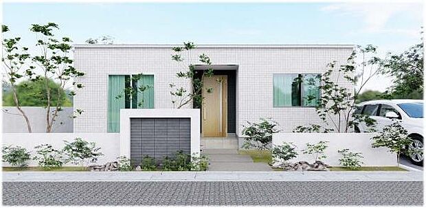 こちらの土地は建築条件ございません。あくまで建築例となりますのでご安心ください。こちらの土地にはこのような建物が建築できます。