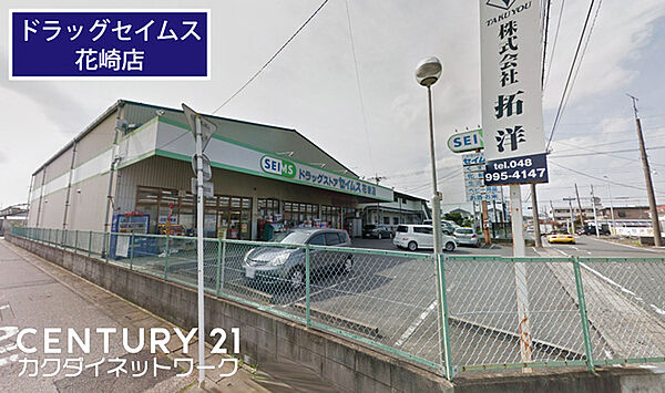 ドラッグセイムス花崎店まで128m、ドラッグセイムス花崎店　徒歩2分