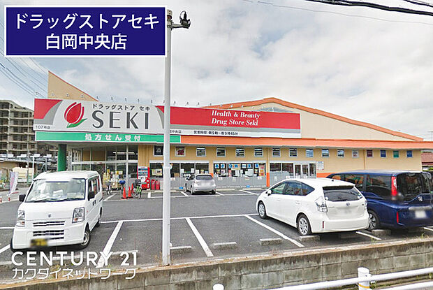 ドラッグストアセキ白岡中央店まで859m、ドラッグストアセキ白岡中央店 徒歩11分