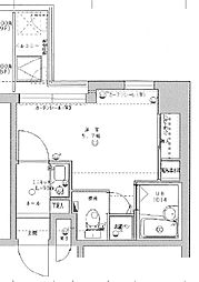 シティライフディナスティ新大阪 1Kの間取図画像