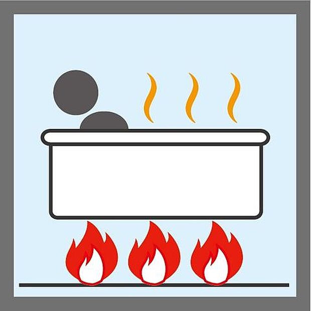 追い焚き機能付きの給湯器で家族全員がいつでも温かいお風呂に入ることができます！