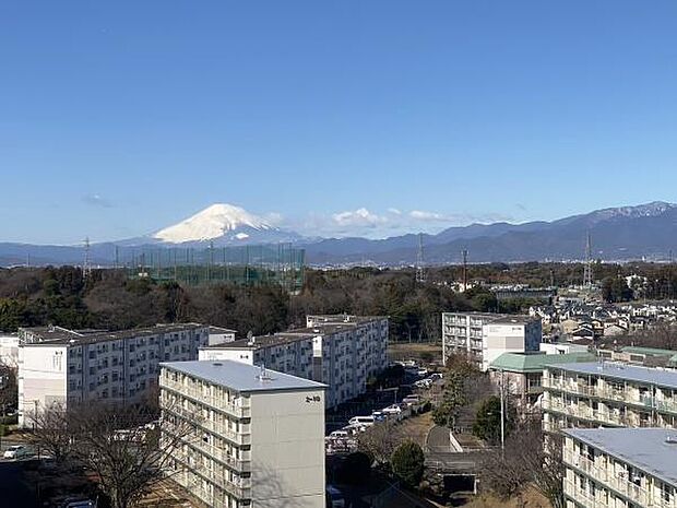 天気の良い日は富士山を眺めることができます