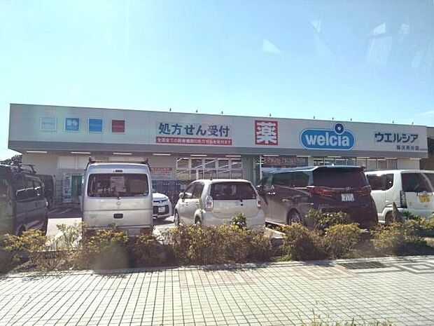 ウエルシア藤沢用田店まで690m、お店が新しくとても綺麗なドラッグストア。食料品の種類が豊富。