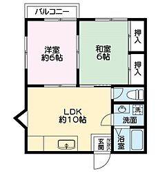 間取図画像 2LDK