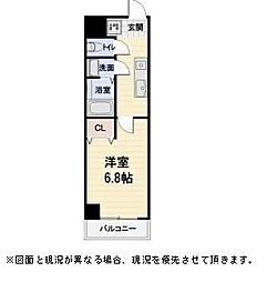Ｎａｓｕ8 3階1Kの間取り
