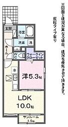 Ｏａｋ　Ｓｅｒｉｏ 1階1LDKの間取り