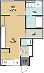 ＩＮＴＥＧＲＡＬ　ＳＥＲＩＫＡＷＡ 1階1LDKの間取り