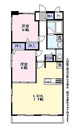 Lamer 2LDKの間取図画像