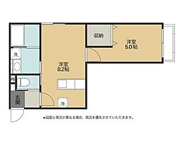 彦根市小泉町アパート 1LDKの間取図画像